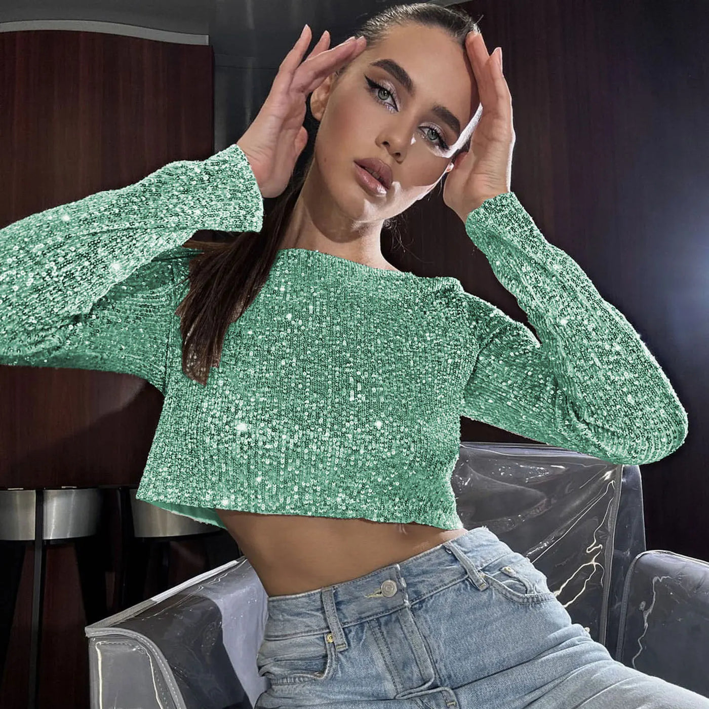 SPARKLE MIDI SKIRT