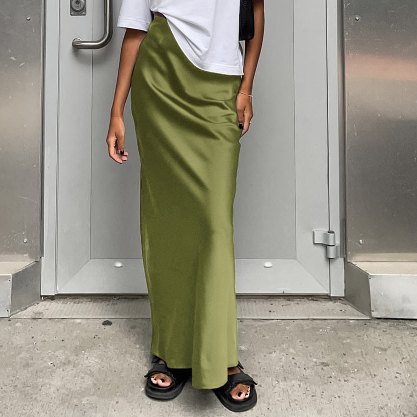 JULIA SATIN SKIRT