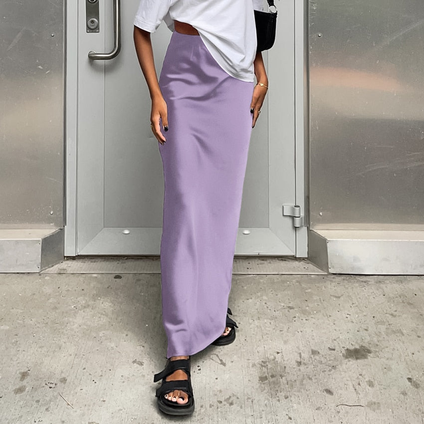 JULIA SATIN SKIRT