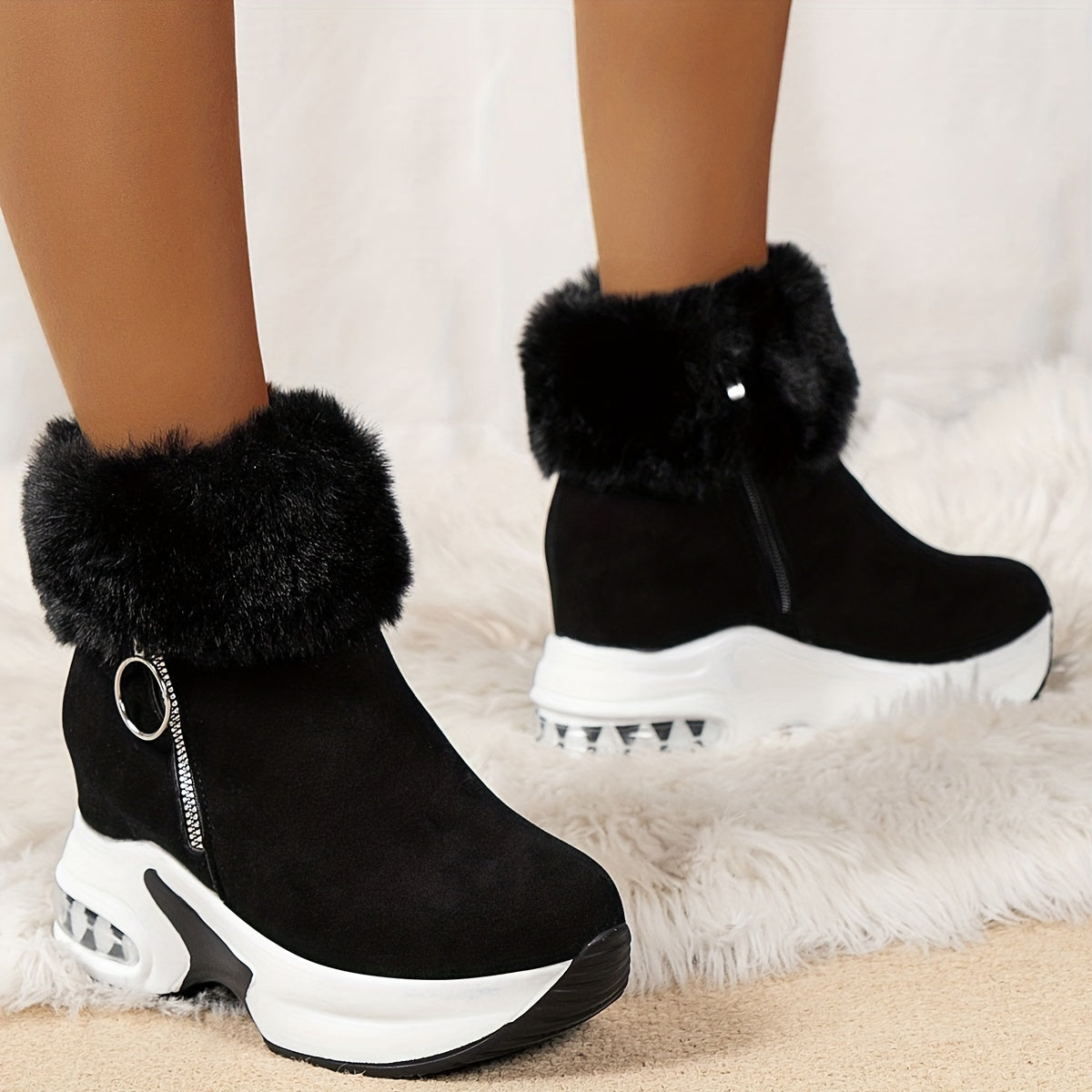 U-warm | Comfortable Boots With Side Zipper