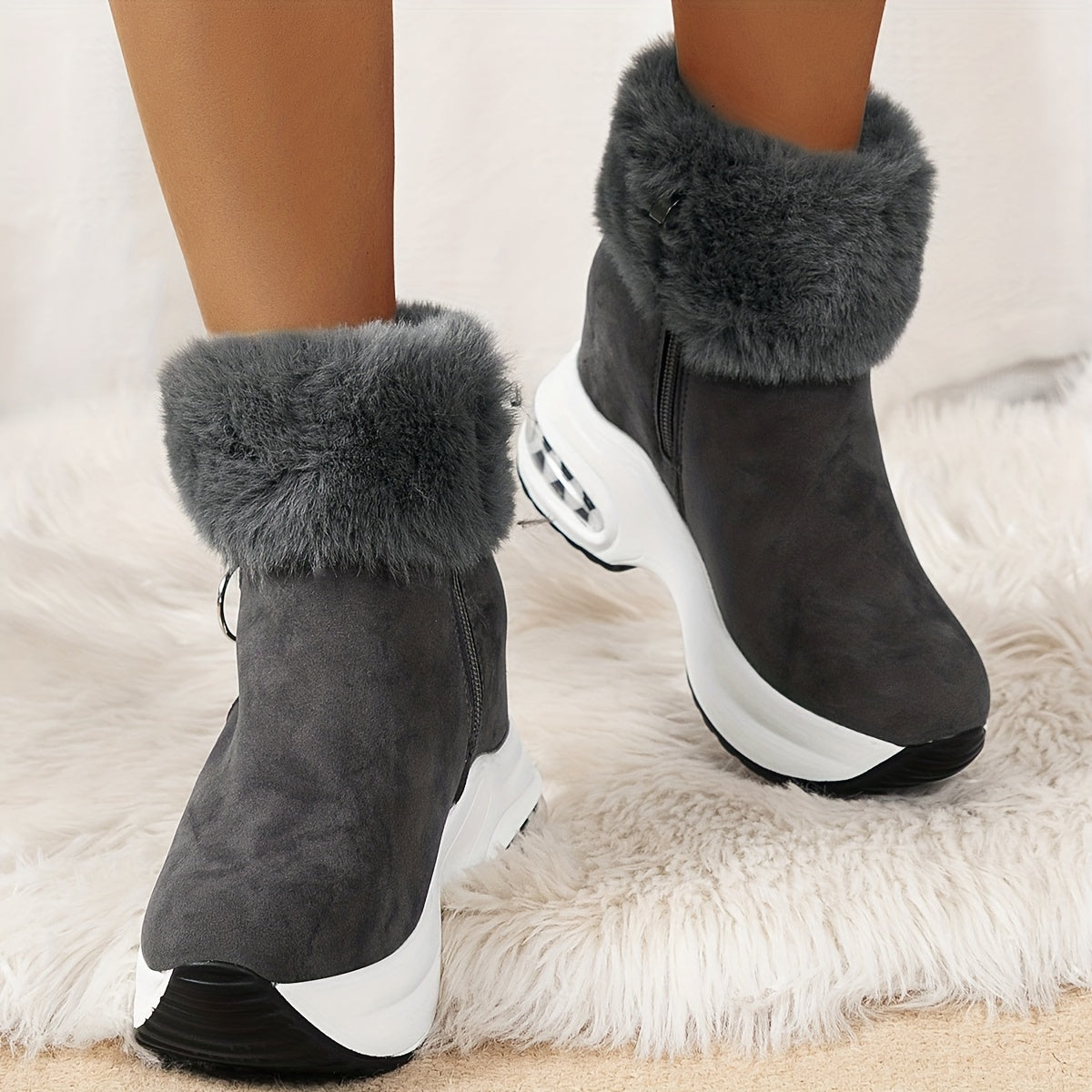U-warm | Comfortable Boots With Side Zipper