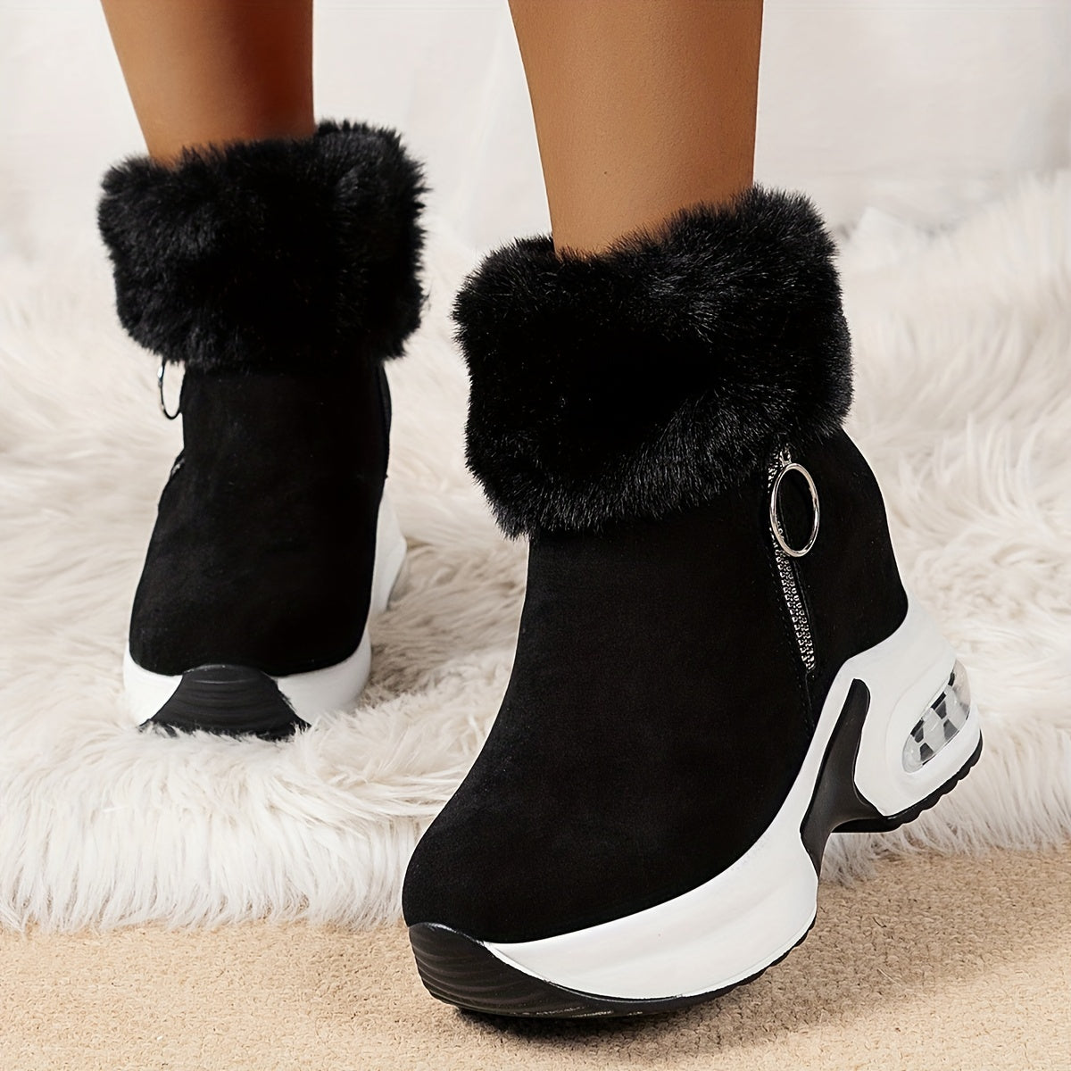 U-warm | Comfortable Boots With Side Zipper