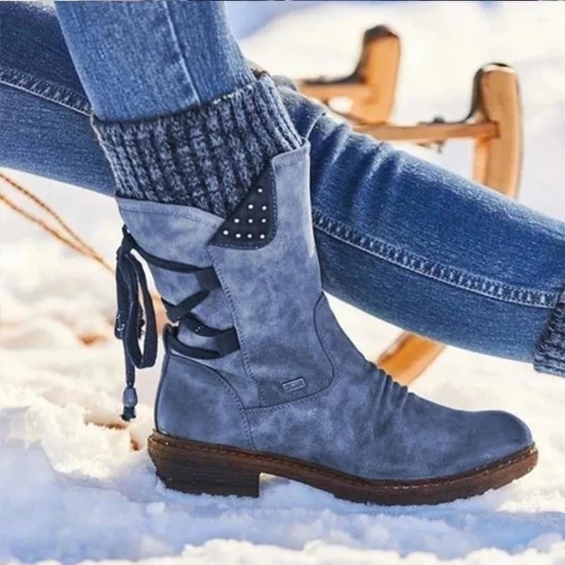 PREMIUM waterproof boots with zipper up to the middle of the calf
