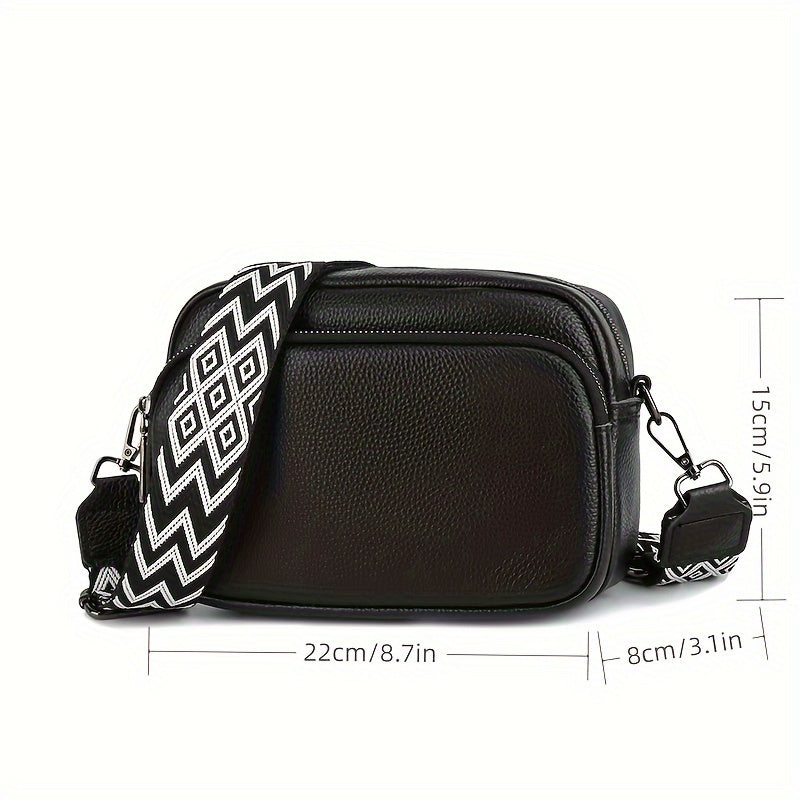 Octávia™ | Classic Leather Zipper Bag