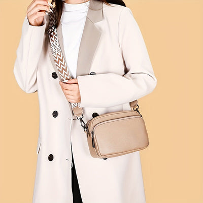 Octávia™ | Classic Leather Zipper Bag