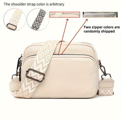 Octávia™ | Classic Leather Zipper Bag