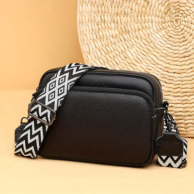 Octávia™ | Classic Leather Zipper Bag